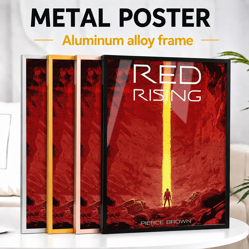 Custom Photo Book - Póster Metálico Enmarcado de Aluminio con