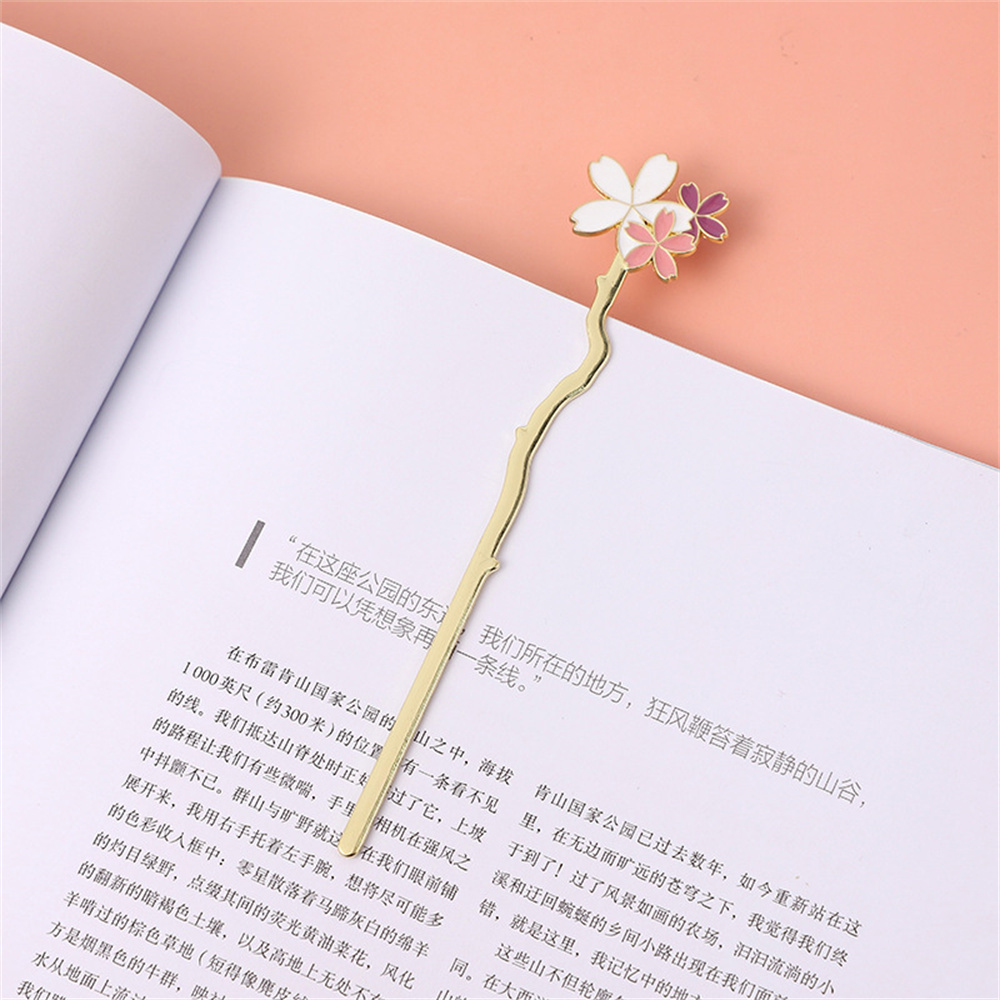 Marcapáginas de Metal Sakura,  - Dried Flower Bookmark reseña y precio