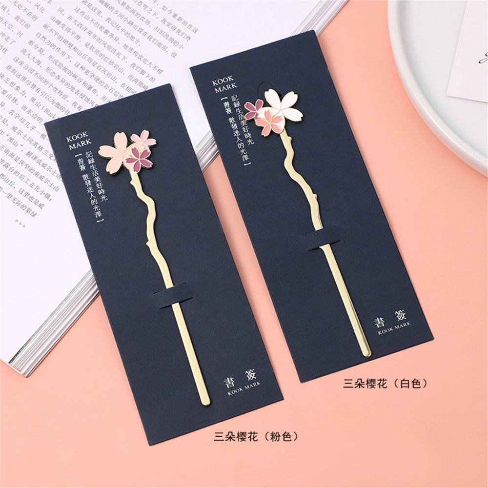 Marcapáginas de Metal Sakura,  - Dried Flower Bookmark reseña y precio