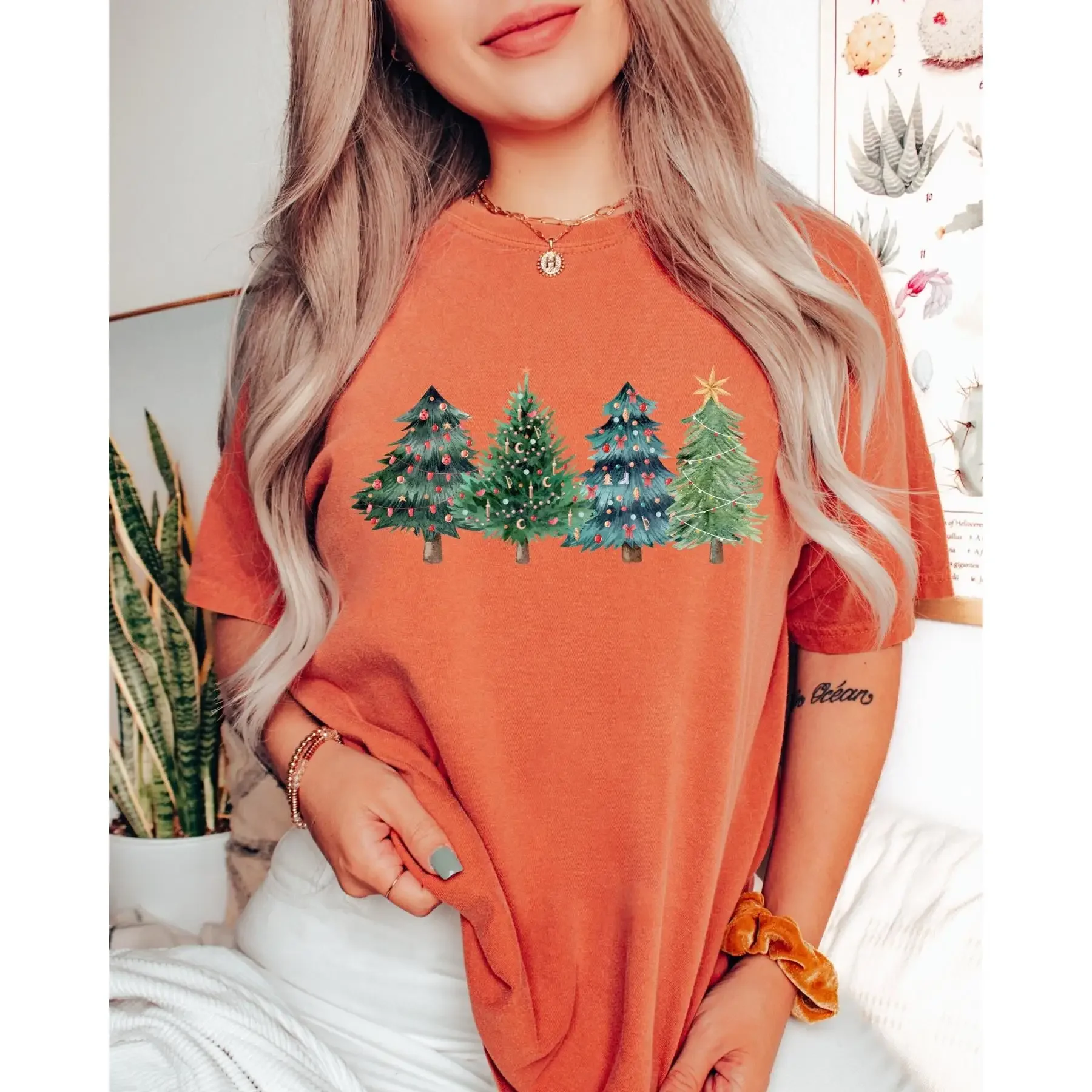 Camiseta con diseño de árboles - Family Tree Print reseña y precio