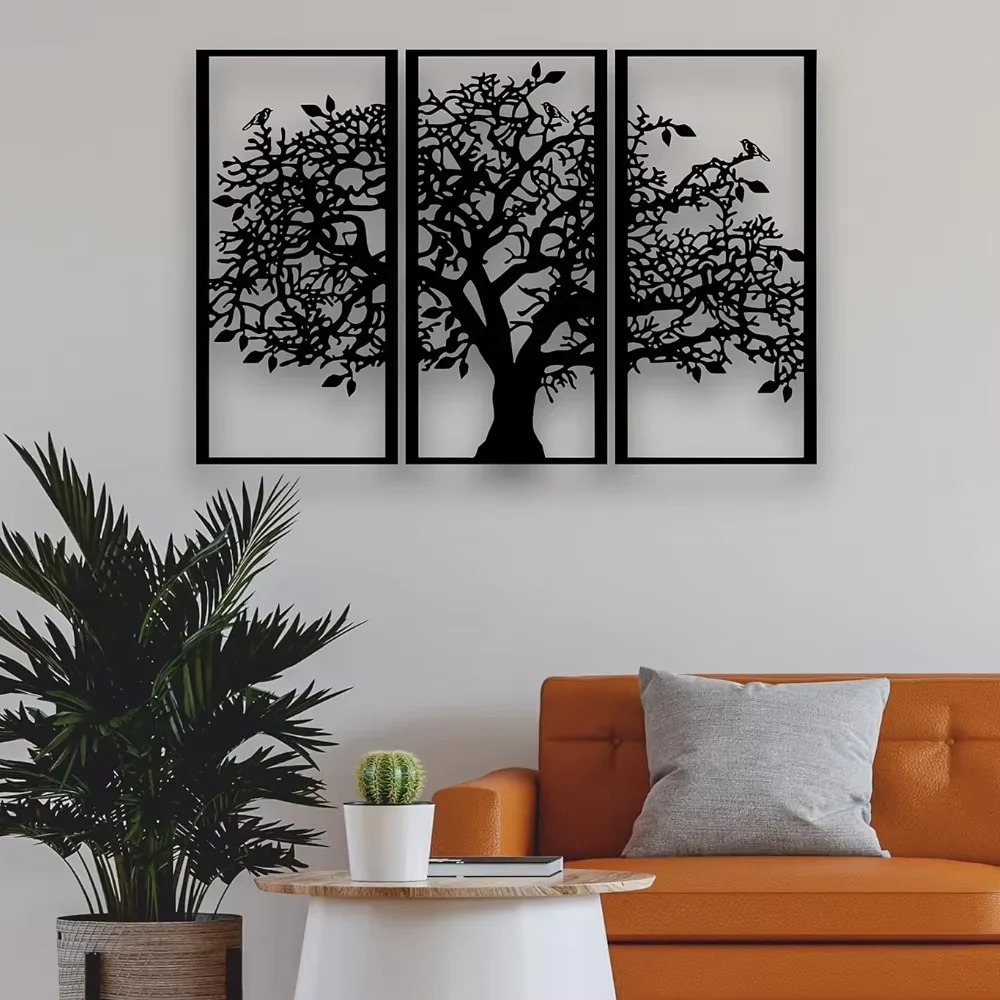 Decoración de pared de metal c - Family Tree Print reseña y precio