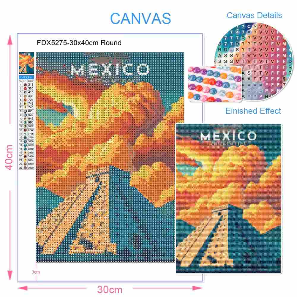 Pintura de Diamantes con Paisa - Photo Mosaic Print reseña y precio